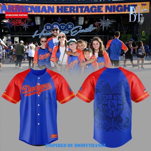 Limited Edition Happy Dodgers Armenian Heritage Night Baseball Jersey