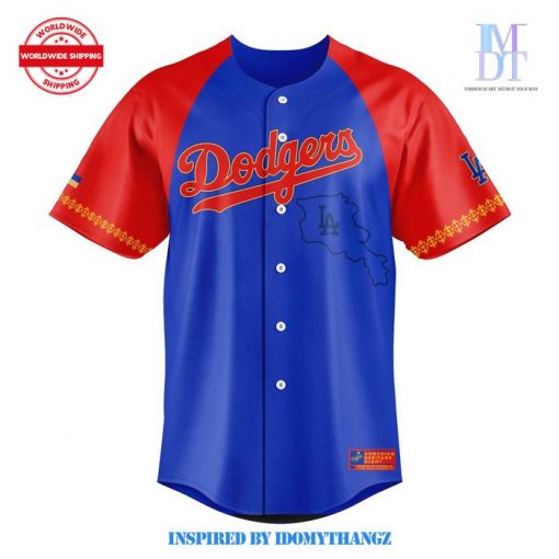 Limited Edition Happy Dodgers Armenian Heritage Night Baseball Jersey