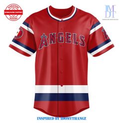 Los Angeles Angels Mexico Heritage Night 2024 Red Baseball Jersey