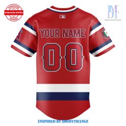 Los Angeles Angels Mexico Heritage Night 2024 Red Baseball Jersey