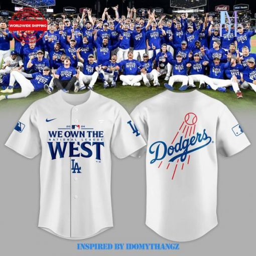 Los Angeles Dodgers 2024 NL West Champions Jersey