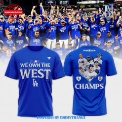 Los Angeles Dodgers 2024 NL West Division Champions Locker Room Shirt