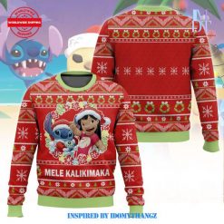 Mele Kalikimaka Lilo and Stitch Sweater