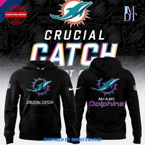 Miami Dolphins 2024 NFL Crucial Catch Hoodie