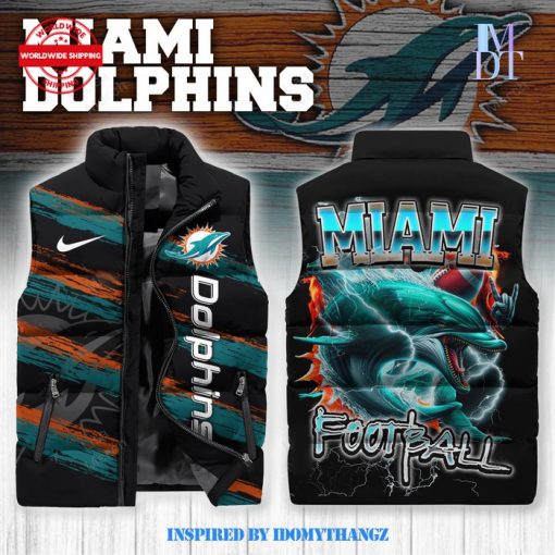 Miami Dolphins Ultra Dolphins Sleeveless Puffer Jacket