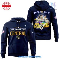 Milwaukee Brewers Back To Back NL Central Champions 2024 Hoodie