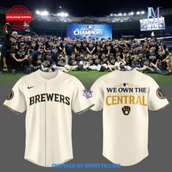 Milwaukee Brewers We Own The NL Central Champions 2024 Baseball Jersey