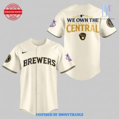 Milwaukee Brewers We Own The NL Central Champions 2024 Baseball Jersey