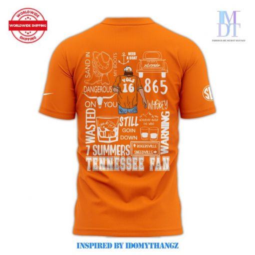 Morgan Wallen Live In Knoxville Tennessee 2024 Orange Nike T-Shirt