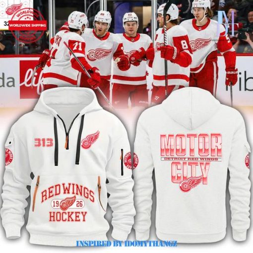 NHL Detroit Red Wings Motor City 2024 Half Zip Hoodie