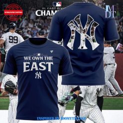 New York Yankees Fanatics Navy 2024 AL East Division Champions Locker Room Shirt 1