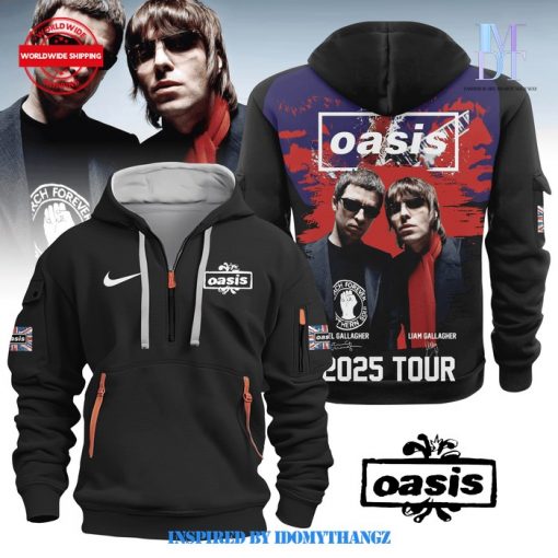 Oasis Come Back 2025 Tour QUARTER ZIP HOODIE