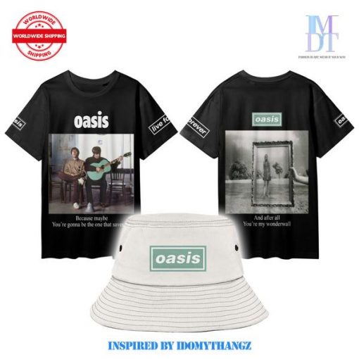 Oasis Wonderwall Oversize Shirt With Bucket Hat