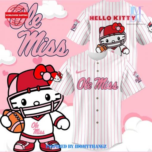 Ole Miss Rebels Football x Hello Kitty 2024 Baseball Jersey