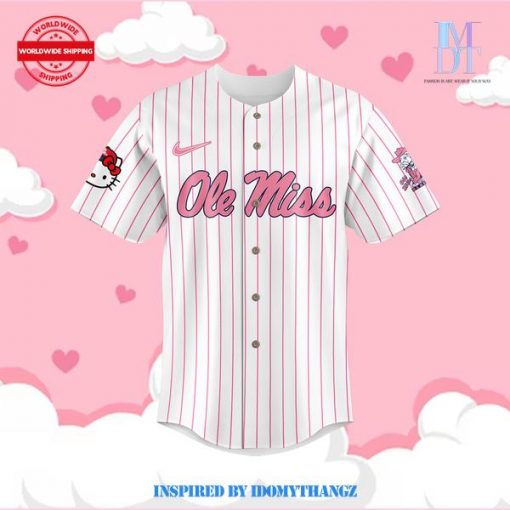 Ole Miss Rebels Football x Hello Kitty 2024 Baseball Jersey