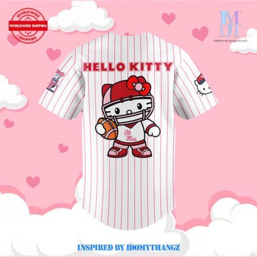 Ole Miss Rebels Football x Hello Kitty 2024 Baseball Jersey