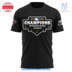 Omaha Storm Chasers International League Championship 2024 Black T-Shirt