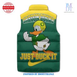 Oregon Ducks Just Duck It Puffer Sleeveless Jacket