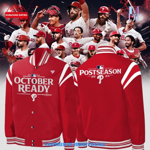 Philadelphia Phillies 2024 October Ready Postseason Baseball Jacket