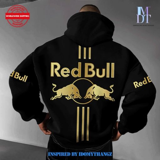 Red Bull Racing Gold Oversized Printed Hoodie