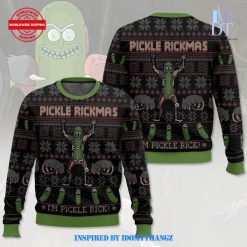 Rick and Morty Pickle Rickmas Sweater