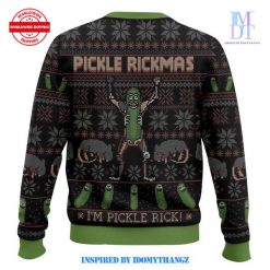 Rick and Morty Pickle Rickmas Sweater