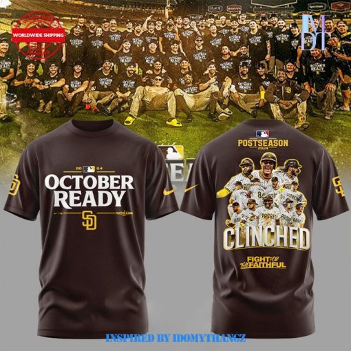 San Diego Padres Clinched October Ready Limited T-Shirt