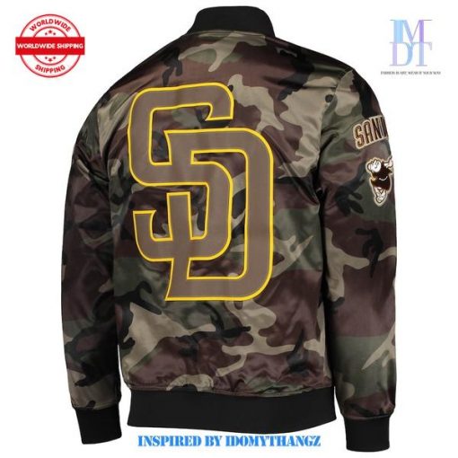 San Diego Padres Pro Standard Satin Camo Baseball Jacket