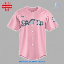 Seattle Mariners x Hello Kitty Night Pink Baseball Jersey