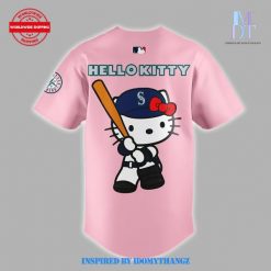 Seattle Mariners x Hello Kitty Night Pink Baseball Jersey