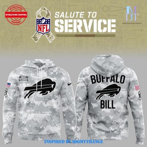 Special 2024 Buffalo Bills Salute to Service Hoodie