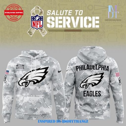 Special 2024 Philadelphia Eagles Salute to Service Hoodie