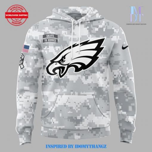 Special 2024 Philadelphia Eagles Salute to Service Hoodie