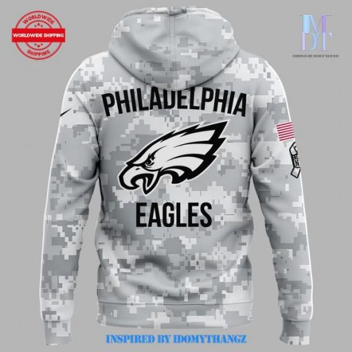 Special 2024 Philadelphia Eagles Salute to Service Hoodie