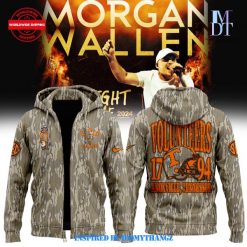 Special New Tennessee Vols x Morgan Wallen Camo Zip Hoodie