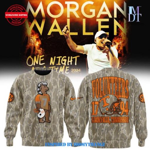 Special New Tennessee x Morgan Wallen Knoxville Camo Sweatshirt