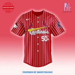 St. Louis Cardinals x Hello Kitty Red Stripe Baseball Jersey