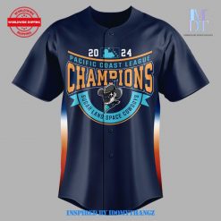 Sugar Land Space Cowboys Pacific Coast League 2024 Champions Navy Baseball Jersey