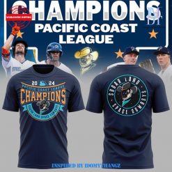 Sugar Land Space Cowboys Pacific Coast League 2024 Champions Navy T-Shirt