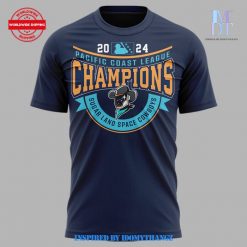 Sugar Land Space Cowboys Pacific Coast League 2024 Champions Navy T-Shirt