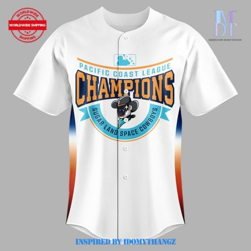 Sugar Land Space Cowboys Pacific Coast League 2024 Champions White Baseball Jersey