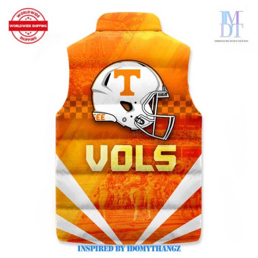 Tennessee Volunteers VOLS Orange Sleeveless Puffer Jacket