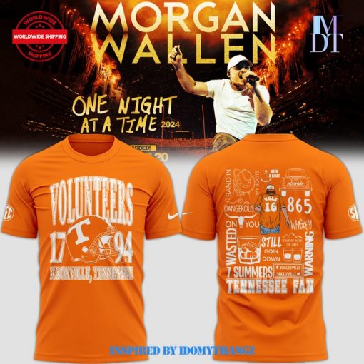 Tennessee Volunteers X Morgan Wallen Neyland Stadium 2024 T-Shirt