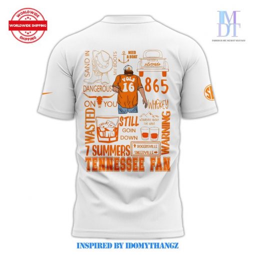 Tennessee Volunteers X Morgan Wallen Neyland Stadium 2024 White T-Shirt