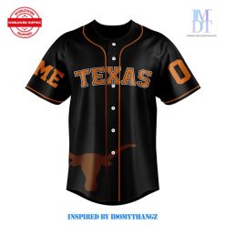 Texas Longhorns Personalization Baseball Jersey