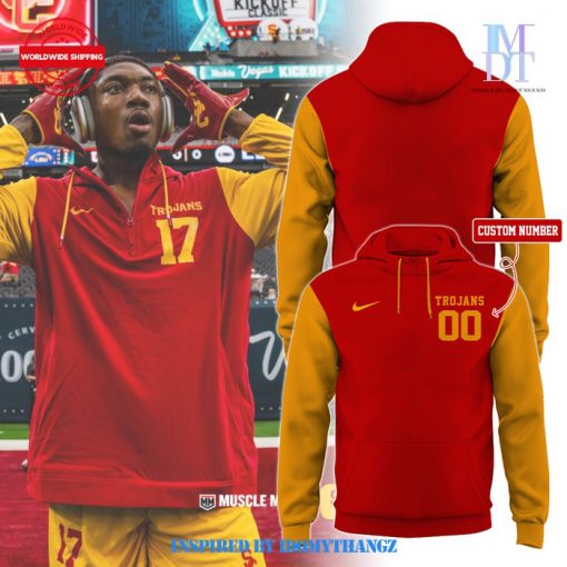 USC Trojans Team Official Opening Red And Yellow New Season Hoodie