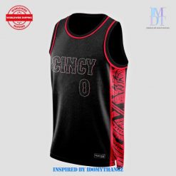 2024 Cincinnati Reds Custom Basketball Jersey