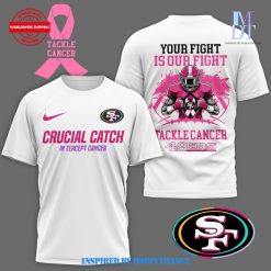 49ers Crucial Catch Tackle Cancer Limited T-Shirt