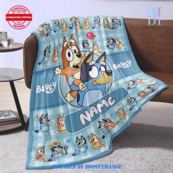 Bluey Family Soft Cozy Personalized Blankets