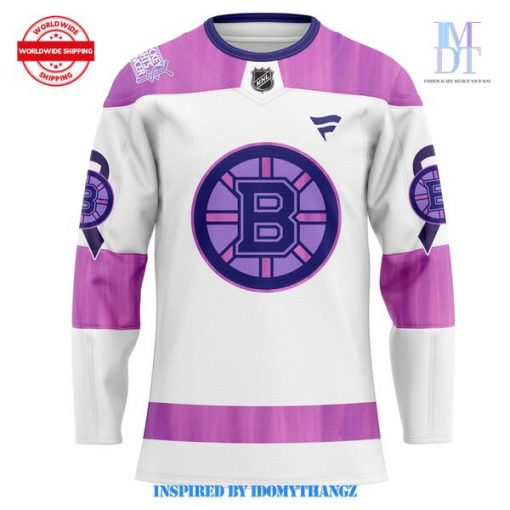 Boston Bruins Fights Cancer Hockey Jersey